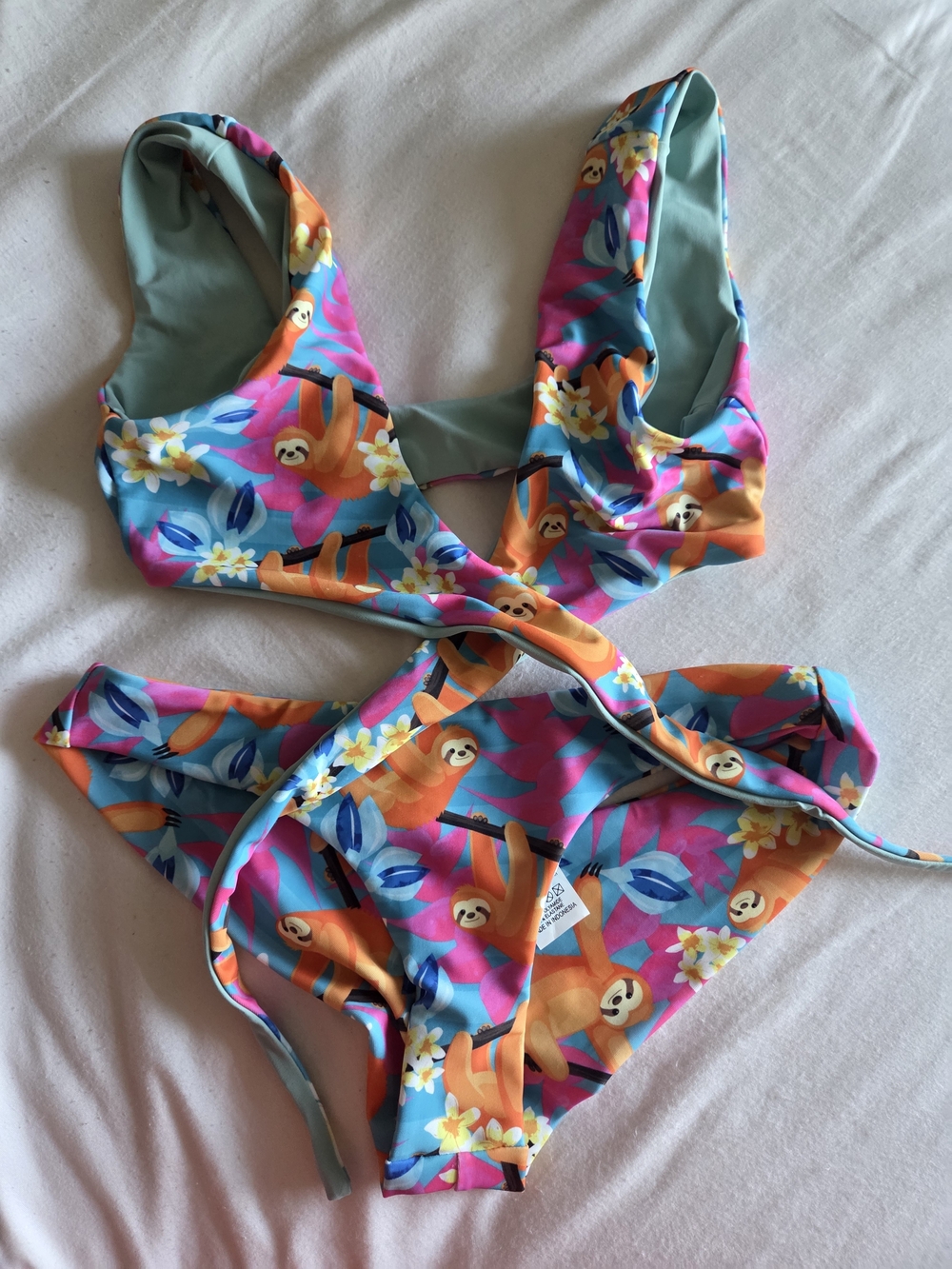 Moana Bikini Sloth Print Bikini